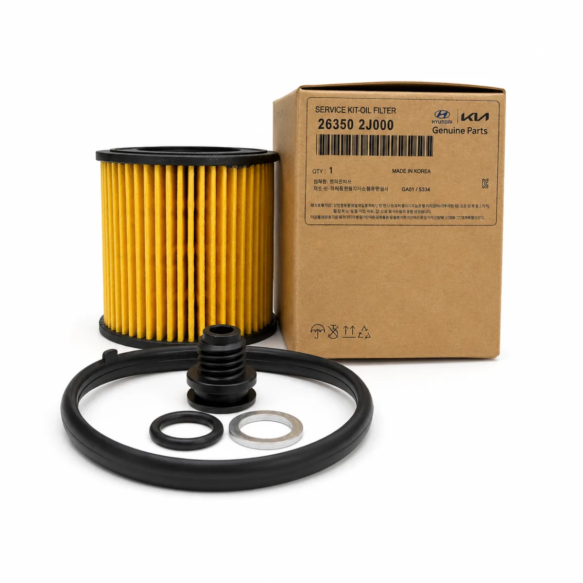 Kit Filtre à Huile Hyundai/Kia Genuine - 26350 2J000